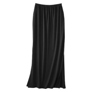Mossimo Petites Tie Waist Maxi Skirt   Black XSP
