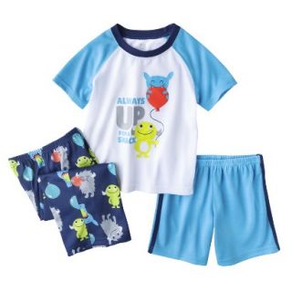 Just One You Made by Carters Infant Toddler Boys 3 Piece Monster Pajama Set  
