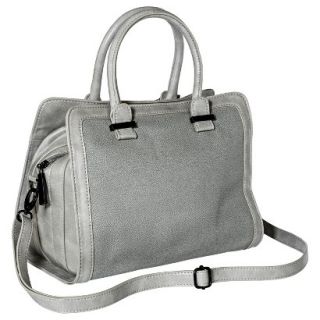 Mossimo Satchel Handbag with Removable Crossbody Strap   Gray