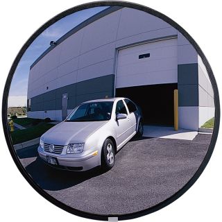 See All Outdoor Convex Safety Mirror   30 Inch Diameter, Acrylic, 35 Ft. View,