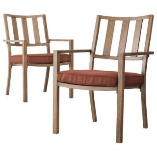 Threshold 2 Piece Orange Chair Patio Furniture Set, Holden Collection