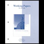 Intermediate Accounting (Working Papers)