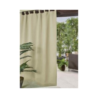 Matine Tab Top Indoor/Outdoor Curtain Panel, Ivory