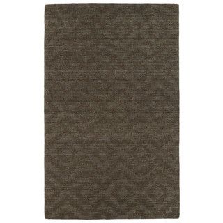 Trends Chocolate Brown Phoenix Wool Rug (8x11)
