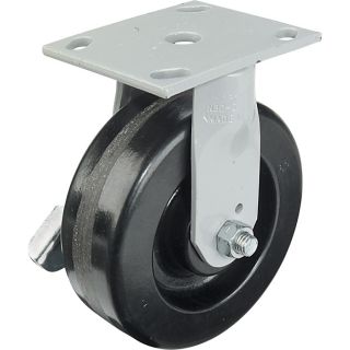 Fairbanks Rigid Locking Caster   6 Inch x 2 Inch