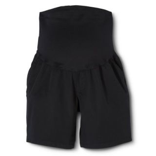 Liz Lange for Target Maternity 6 Twill Shorts   Black XS