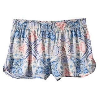 Mossimo Supply Co. Juniors Soft Printed Short   Blue/Coral XL(15 17)