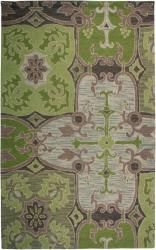 Hand tufted Sovereignty Green Rug (8 X 8 Round)