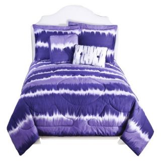 Tie Dye Comforter Set   Purple (Twin Extra Long)