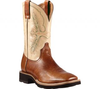 Mens Ariat Heritage Crepe WST   Coyote Brown/Cream Full Grain Leather Boots