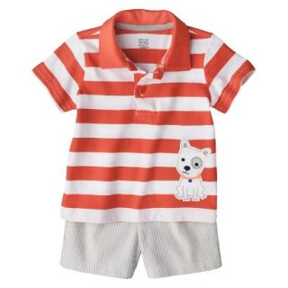 Just One YouMade by Carters Newborn Infant Boys 2 Piece Set   Orange/Gray 6 M