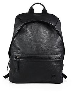 McQ Alexander McQueen Leather Backpack   Black