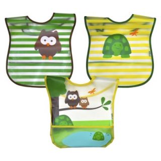 green sprouts 3 Pack Bib   Woodland