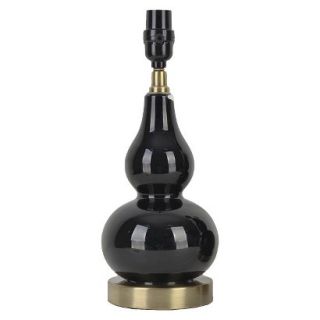 Threshold Small Double Gourd Lamp Base   Ebony (Includes CFL Bulb)