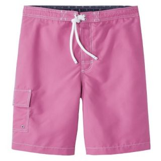 Merona Mens 9 Solid Board Shorts   Pink XXXL