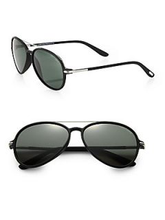 Tom Ford Eyewear Ramone Aviator Sunglasses   Black