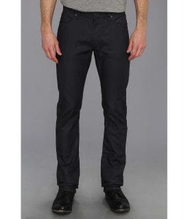 John Varvatos Bowery Fit Jean w/ Zip Fly in Oiled Blue Mens Jeans (Black)
