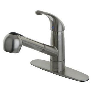 Pull Out Sprayer Satin Nickel Kitchen Faucet