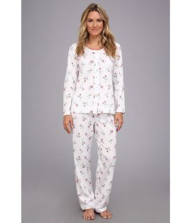 Carole Hochman L/S PJ Set 189710 Womens Pajama Sets (White)