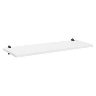 Wall Shelf White Sumo Shelf With Black Ara Supports   45W x 16D