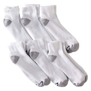 C9 by Champion Mens 6 Pack Banded Ankle Sock   White 6 12