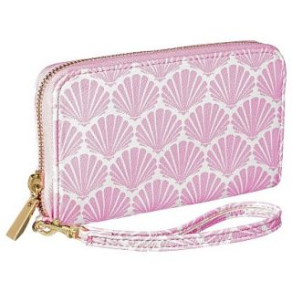 Merona Seashell Zip Around Phone Case Wallet with Removable Wristlet Strap  