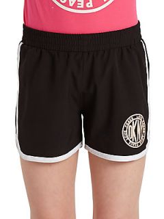 DKNY Girls Token Shorts   Black