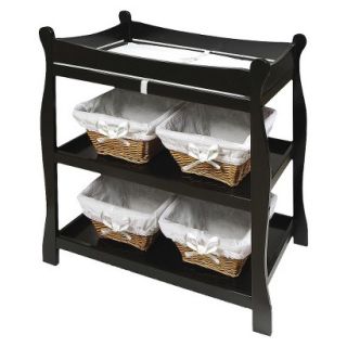 Sleigh Style Changing Table   Black