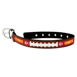 Kansas City Chiefs Classic Leather Medium Football Collar