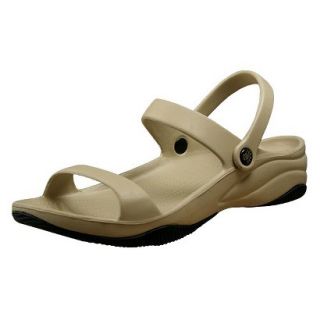 USADawgs Tan / Black Premium Womens 3 Strap Sandal   7
