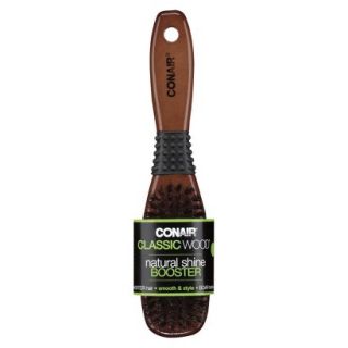 Conair Classic Wood Natural Shine Booster Hair Brush
