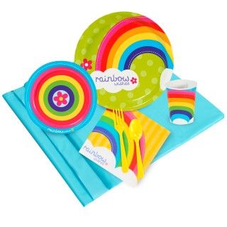Rainbow Wishes Just Because Party Pack for 8