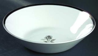 Empress (Japan) Rosemont 9 Round Vegetable Bowl, Fine China Dinnerware   Black/