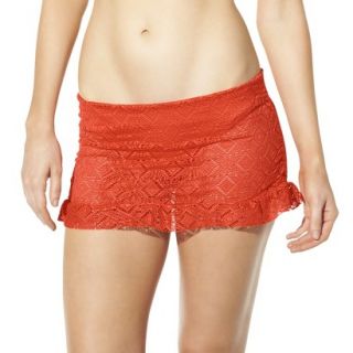 Mossimo Womens Mix and Match Crochet Skirtini  Tangelo L