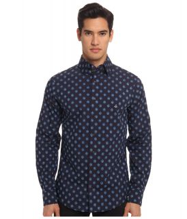 Vivienne Westwood MAN RUNWAY Marigold Fil Coupe Long Sleeve Button Up Mens Clothing (Navy)