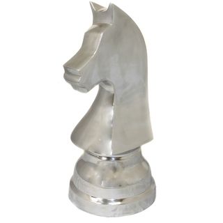 Casa Cortes Aluminum Chess Horse Decorative Piece
