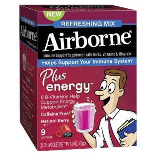 Airborne Immune Supplement + Energy Mix Berry   9 Packets