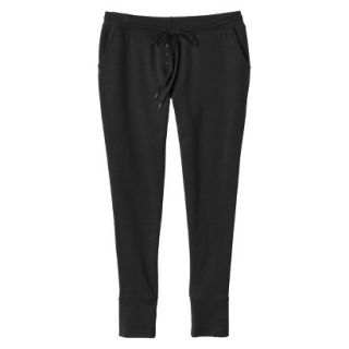 Gilligan & OMalley Womens French Terry Sleep Pant   Black XL