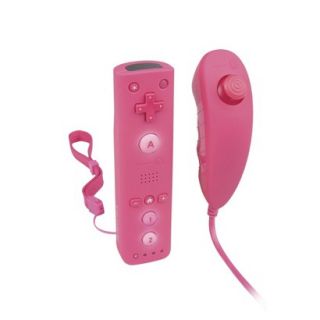 Pro Pack Mini Remote + Nunchuk for Nintendo Wii  Pink