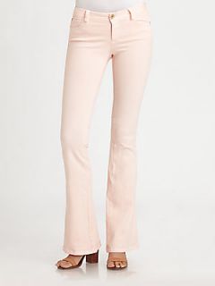 Alice + Olivia Stacey Flared Jeans   Pink