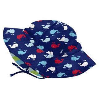 I Play Infant Toddler Boys Whale Hat   Blue 0 6 M