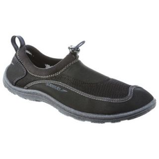 Speedo Mens Surfwalker Water Shoes Black & Grey   Small