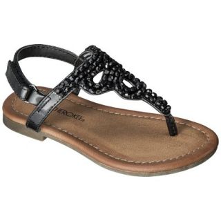 Toddler Girls Cherokee Jumper Sandals   Black 6