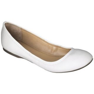 Womens Mossimo Supply Co. Ona Ballet Flats   White 8.5