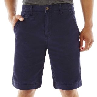 ARIZONA Solid Twill Shorts, Williamsburg Navy, Mens