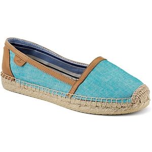 Sperry Top Sider Womens Danica Blue Chambray Shoes, Size 5.5 M   9267238
