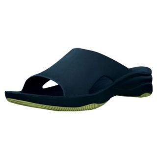 USADawgs Navy/Lime Green Premium Womens Slide/Rubber Sole   10