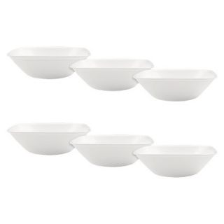 Corelle Sqaure Bowl Set of 6   White