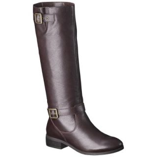 Womens Mossimo Supply Co. Rylee Genuine Leather Tall Boot   Brown 9.5