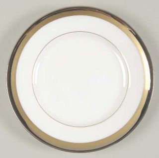 Waterford China Dunmore Bread & Butter Plate, Fine China Dinnerware   Platinum/G